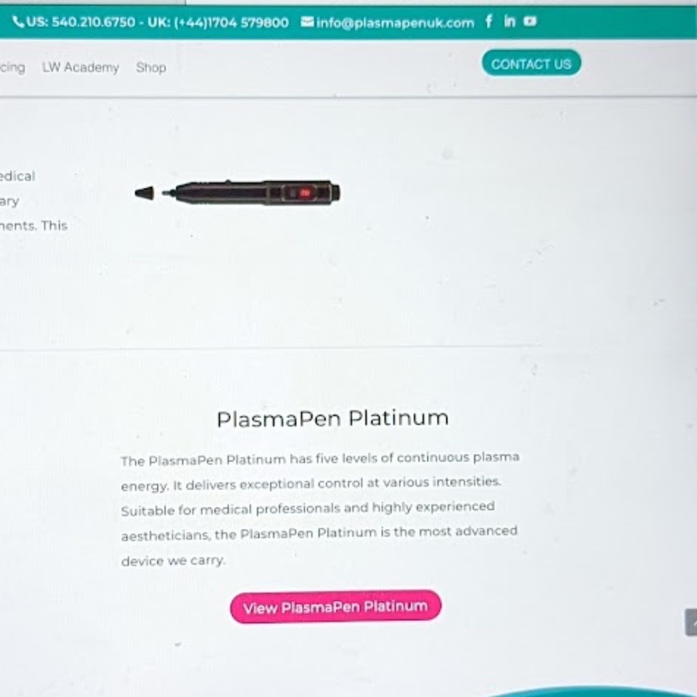 SOLD --- NWT - NEW PlasmaPen Louise Walsh 'Platinum' Fibroblast Device  - Silver - Picture 2 of 16
